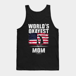 World's Okayest Mama memorial day Tank Top